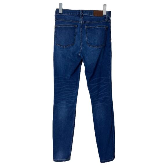 Madewell Women's Jeans 9” Mid Rise Skinny Ankle Medium Blue Wash Size 26 - Picture 2 of 6